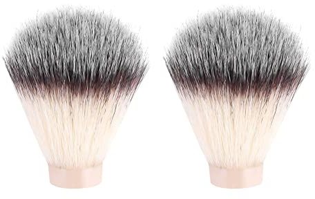 Agwuoetr 2 StüCk Dachs Haar Nylon Rasier Pinsel Knoten für MäNner Salon Haar Entfernung Schneiden MäNner Gesichts Bart Reinigung GeräT