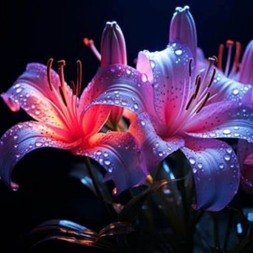 Lily Bulbs. Strong Plants That Grow Well Mix Golden Jade Carving Feels Beautiful-4 Bulbs-C