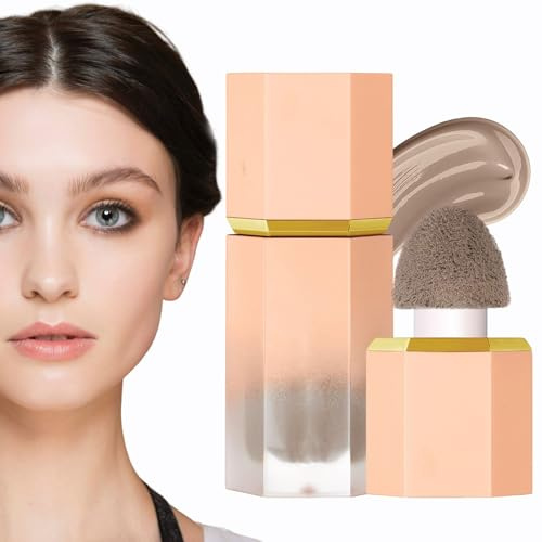GjnjfdF Contorno de belleza líquido, Resaltador de belleza líquido - Corrector facial en barra de contorno no graso - Cosmético resaltador para desplazamientos, viajes, fiestas, citas, disfraces,
