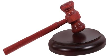 UKCOCO Base De Martillo Para Juez Con Agarre Cómodo Bloque De Sonido Para Abogado Juez De Madera Para Tribunal Para Audiencias Judiciales