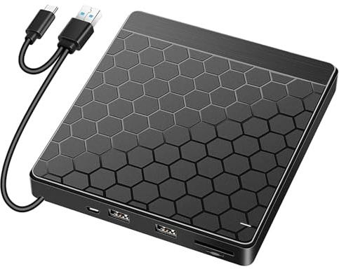 Ljmyy 6 in 1 Driver VCD esterno USB3.0 USB C USB Scheda di Memoria Uscita Driver Portatile Bruciatori VCD Lettore Driver Box esterno unità ottica