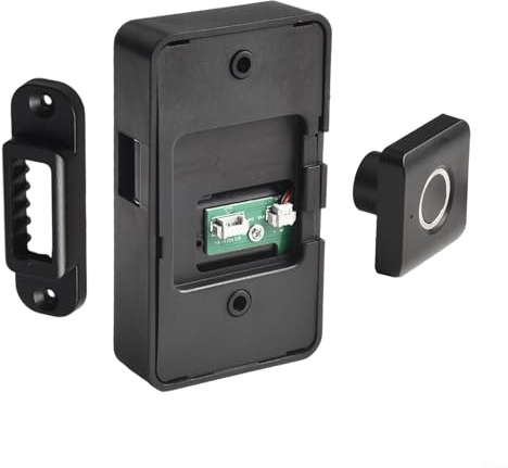 Serratura biometrica senza chiave per impronte digitali per cassetti e armadietti, con accesso tramite password, per la conservazione sicura di documenti e oggetti di valore (20 impronte digitali)