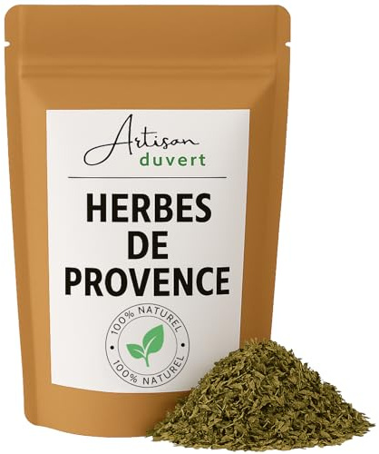Herbes de Provence 100g – Mélange Aromatique Traditionnel - Thym, Romarin, Sarriette, Origan, Basilic - Cuisine Méditerranéenne, Grillades, Pizza, Bruschettas, Marinade viandes, Salades