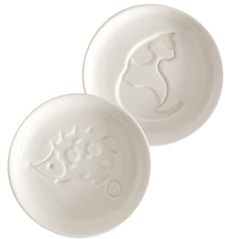 SHINEOFI 2pcs Ceramic Sauce Dipping Plates Small Round Bowls for Soy and Vinegar Resistant to Breakage Multifunctional Appetizer Dishes for Home and Picnic Use