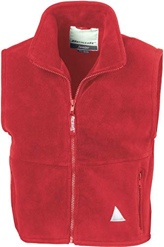 Result: Kids` Fleece Bodywarmer R037J/Y, Größe:10-12;Farbe:Red