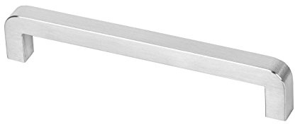 Gedotec Möbelgriff Edelstahl gebürstet Küchengriff Schrank-Türgriff rostfrei - SELINA | 207 x 15 x 192 mm | Stangengriff Profil 15 x 15 mm | 1 Stück - Schubladen-Griff Küche inkl. Befestigungsmaterial