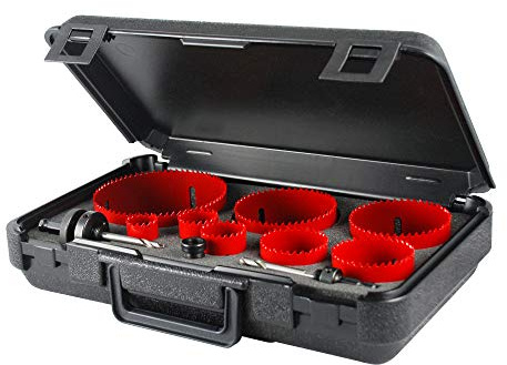 RIDGID 26991 Model 1251 Hole Saw Kit, with Arbors and Adaptor Nut