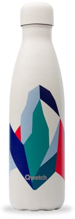 Qwetch - Botella Isotérmica Originals - Altitude Blanco 750ml - Botella Nómada de Acero Inoxidable - 24h Frío y 12h Caliente - Impermeable, Libre de BPA y Reutilizable