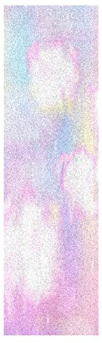 Mnsruu Rosa Weiße Klumpen Bunt Skateboard Griffband Sandpapier Griptape Rutschfestes Blasenfrei Blatt 1 Stück Longboard Aufkleber Scooter 22,9 x 83,8 cm