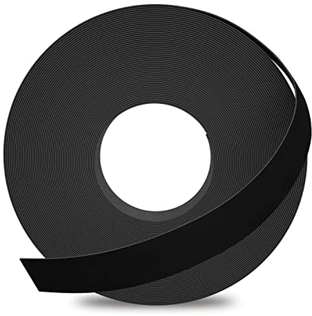 GSCIT Club Black Edge Banding, 3/4 inch x 50ft Melamine Edge Banding with Hot Melt Adhesive Pre-glued Edge Banding Flexible Edging for Plywood Cabinet Furniture