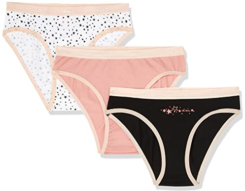 Dim Slip Les Pochets mjuk bomull komfort flicka x 3 flerfärgad 12 år, Mångfärgad, 12 år
