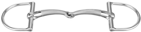Sprenger SATINOX Pony D-Ring 14 mm einfach gebrochen - Edelstahl rostfrei, 115 mm Weite