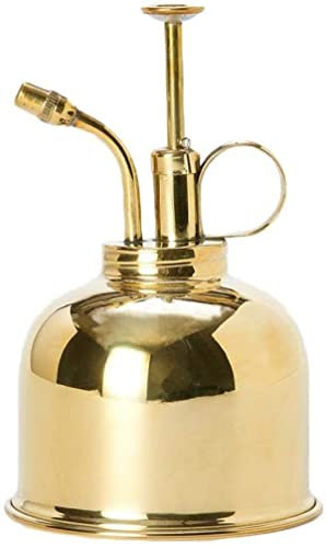 COERSD Plant Atomizer Watering Can Brass 2.3 Vintage Style Small Gardening Sprayer Pump Top Hand Greenhouse for Planting Succulent Garden