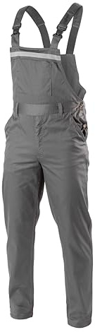 Högert Fabian - Salopette da Lavoro da Uomo, in Diversi Colori, Grigio Scuro, XL