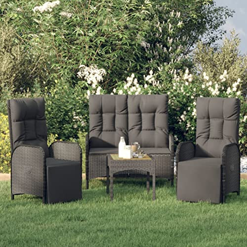 Festnight Rattan Gartenmöbel Set Balkonmöbel Sitzgruppe Garten Gartensessel Terrassenmöbel Gartenlounge Outdoor Lounge Sofa Sitzgarnitur Gartengarnitur Loungemöbel Terrasse