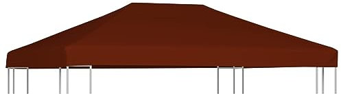 LAPOOH Copertura Superiore Gazebo 310g/m² 3x4m Terracotta,Copertura Superiore per Gazebo,Telo Gazebo Impermeabile,Copertura Gazebo Campeggio(SPU:46626)