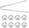 CHSEEO 8 Pièces Pierres à Whisky Reutilisable Glaçons, 304 Acier Inoxydable Ice Cubes Cadeau pour Homme, Papa, Mari, Pères, Son Copain, Pierres Refroidissement pour Vin, Cocktail, jus Boisson