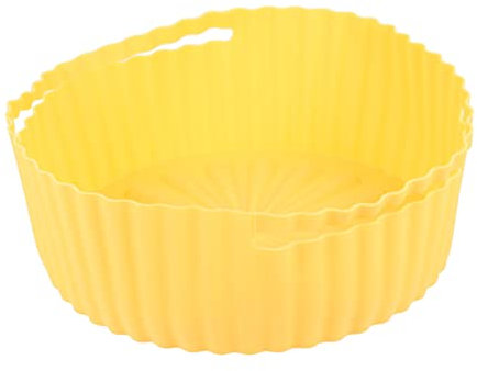OUNONA Luftfritteuse Silikon-dampfheber Antihaftbeschichtetes Kochgeschirr Fritteuse Mit Korb Dampfkorb Aus Silikon Runde Tabletts Airfryer Lebensmittel Kuchen Kieselgel