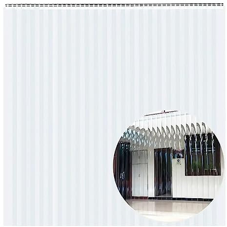 IBOWZ PVC Lamellen Streifenvorhang Magnetische PVC-Türabdeckung, transparenter PVC-Streifenvorhang, wasserdicht, Winddicht und schalldicht für Einkaufszentren, Bauernhöfe, Lagerhäuser
