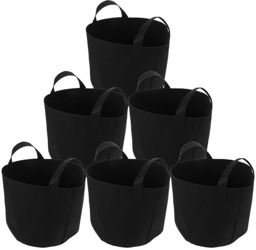 Yardenfun 6pezzi Borse Giardinaggio Traspiranti Sacchetti Per Coltivazione Contenitori Per Orticoltura Per e Patios