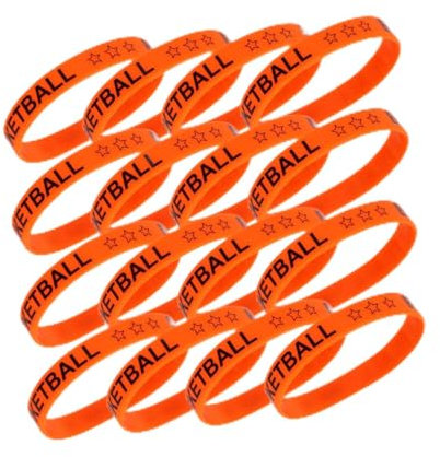 Alasum 20stücke Basketball Handgelenkbänder Mit Druck Kreative Party-wristbands Für Sportveranstaltungen Unisex Und Langlebig Accessoires Für Basketball-themenfeiern