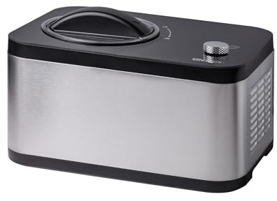 Unold 48826 Eismaschine & Joghurtbereiter EVA Compresseur pour sorbetière 1,5 L 120 W Noir, Acier Inoxydable