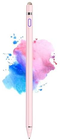 CMARS Stylus Pen for iPad, Pencil Compatible for iOS, Android, iPad | Compatible with Air/Pro/Mini 2/3/4 and More, Rechargeable Pen for Tablet-Pink