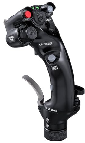 VIRPIL Controls FLNKR Joystick för flygsimulator (premium joystick i full metall för flygsimulering, kopia av modern stridsflygplan)