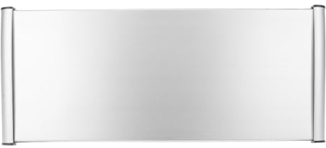 Tofficu Placa De Nombre De Puerta De Aleación De Aluminio 11.81X5.90In Con Ranura Curvada Para Etiquetas Intercambiables Letrero De Oficina Multiusos Para Espacios Comerciales Y Departamentos