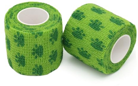 Bandage pour animaux de compagnie – Respirant et imperméable – Bandage de premiers secours pour chiens et chats – Bandage robuste avec design auto-adhésif et anti-adhésif