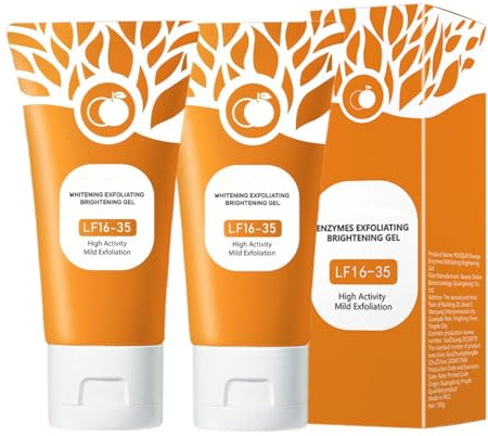 AYVROUP 2 Stück Natürliches Orange Exfoliating Gel, Peeling Für Gesicht Tiefenreinigung, Orange Gesicht Reinigung Reinigungsgel, Exfoliating Brightening Gel,Für die meisten Hauttypen geeignet