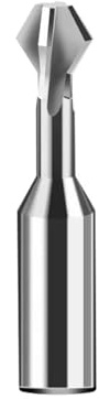 Drehbank Zubehör Hartmetall-Fasenfräser, Wolframstahl-Fasenfräser (oben/unten), Metallfräser, CNC-Schaftfräser(A,90 Angle D12Xd6X15XD12X60L)