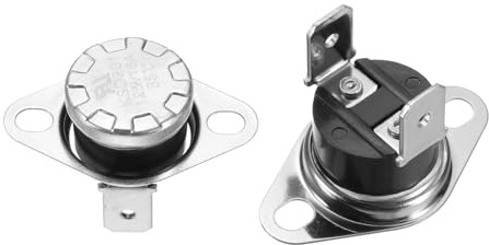 QUARKZMAN 2 Stück Thermoschalter 35°C NC Temperaturschalter 125V 16A KSD301 | Bimetall Bakelit Thermostat Thermoschutz, für Mikrowellen Herd Kaffeemaschine, 35°C, 125V 16A