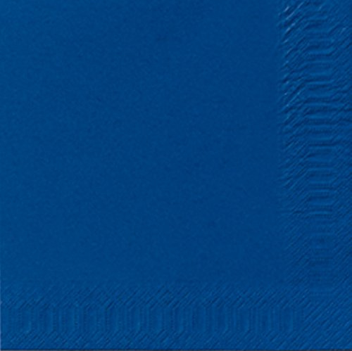Duni Servietten 3lagig Tissue Uni dunkelblau, 33 x 33 cm, 250 Stück