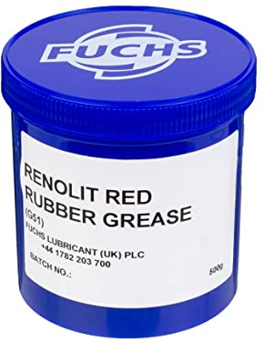 Fuchs Renolit Red Rubber Grease 500g Tub for Seals & Rubber Components