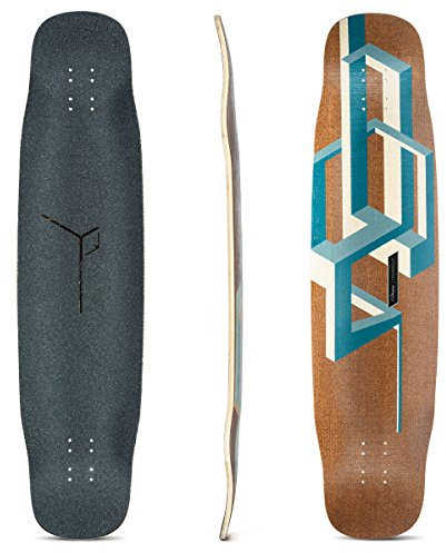 Loaded Boards Basalt Tesseract Bamboo Longboard Skateboard Deck (Dark Blue)