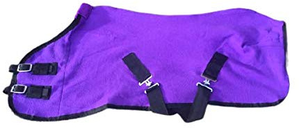 Cwell Equine Nya mini shetland häst fleece mattor surcingles lila (3 x 3 tum)