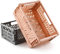 Spesh Lot de 2 Caisses Rangement Pliable Cagettes Plastique Empilable Caisse Pliante avec Poignée pour Cuisine, Chambre à Coucher, Bureau(Rose+Gris, 22 x 15 x 9 cm)