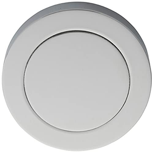 51mm Polished Chrome Blank Escutcheon - Concealed Fix Rose- Modern Keyhole Cover | Door Keyhole Cylinder Plate Cover - for Use with Lever on Rose Door Handles - Door Fixing Hardware