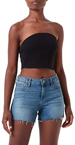 ONLY Onlnessa Gilet Bandeau S/L pour Femme, Noir, L