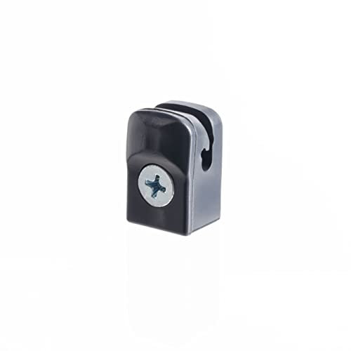 EMFA Supports de fil de tension avec vis pour clôture lot de 50 pieces Anthracite - Plastique polyéthylène – Accessoire pour grillage de jardin