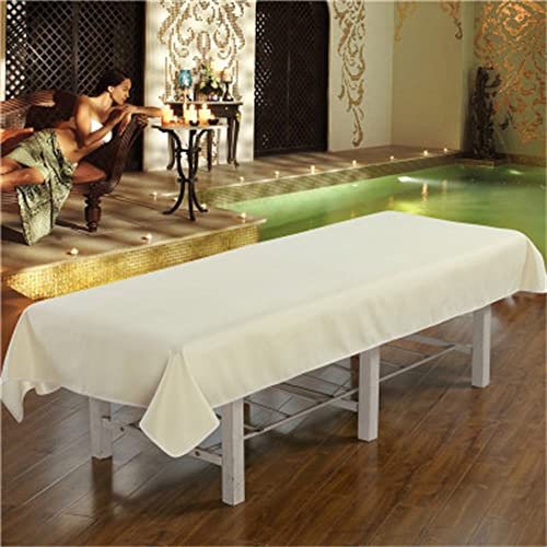 Profi Massageliegen-bezug Weich Massageliegenbezug Reine Farbe Spa Massage Bettlaken Öl-widerstandsfähig Massageliegen-bezug Mit Stirnloch-G 47x87inch(120x220cm)