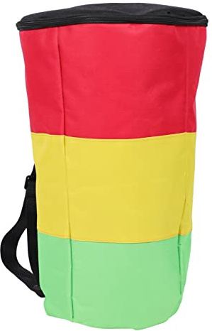 Mikikit Afrikanische Trommeltasche Oxford Gewebe 12 Zoll mit Schultergurten Musikinstrumententasche für Percussion Outdoor Rucksack