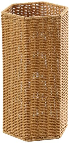 Kichvoe Artificial Rattan Umbrella Stand Capacity Storage Holder for Entryway Unique Design for Indoor Use Versatile Organizer for Umbrellas and Yoga Mats
