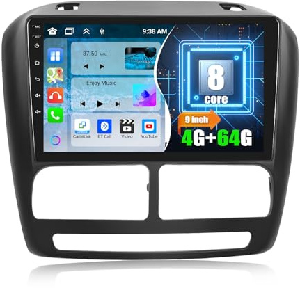 4G + 64G CAMECHO Android 13 Bilradio för FIAT DOBLO 2010-2015/COMBO 2011-2018 med Carplay Android Auto Navi 8Core Doue Din bilradio med 9 tums skärm, Bluetooth FM/RDS Mirror Länk 32EQ DSP