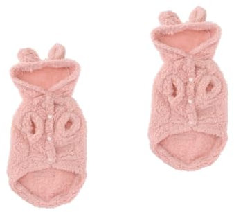 BESPORTBLE 2St Hundebekleidung bärenohren hundejacke XL Hundekleidung Dog Jacket Haustierbekleidung für den Herbst Haustier-Outfit Winterzubehör für Haustiere Hunde-Outfit Winterkleidung Rosa