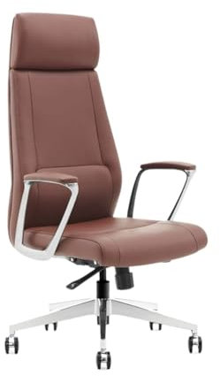 Hhmmei2024-23 Ergonomischer Schreibtischstuhl Luxuriöser moderner Arbeitsstuhl, modische Büromöbel, Bürostuhl, luxuriöser Drehstuhl, anhebbarer Bürostuhl Bürostuhl(Bruin)