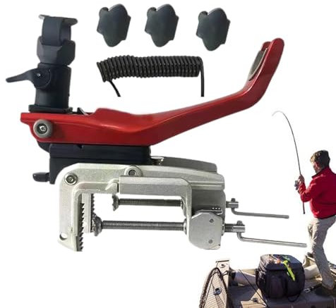 Boots-Angelrutenhalterung – Aluminium-Legierung, Bootsrutenhalter, verstellbare Angelausrüstungshalterung, robuste Bootsrutenhalterung für sichere Angelruten-Aufbewahrung bei Marine-, Angelboot- und