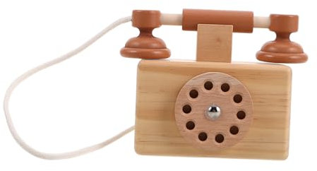 KOMBIUDA Retro Telefon Spielzeug Für Mädchen Interaktives Rollenspielzeug Mit Drehbarem Wählscheibe Fördert Kommunikation Und Kreative Fähigkeiten Für Kleinkinder