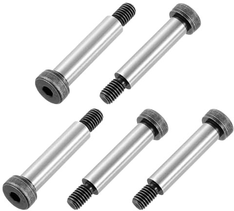 QUARKZMAN Tornillos De Cabeza Hueca Hexagonal De Acero Aleado Con Hombro, Longitud De Hombro De 2, Diámetro De Hombro De 1/2, Roscado 3/8-16 UNC, 8 Piezas